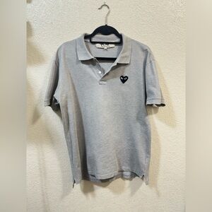 Comme des Garcons Light Gray Polo Shirt